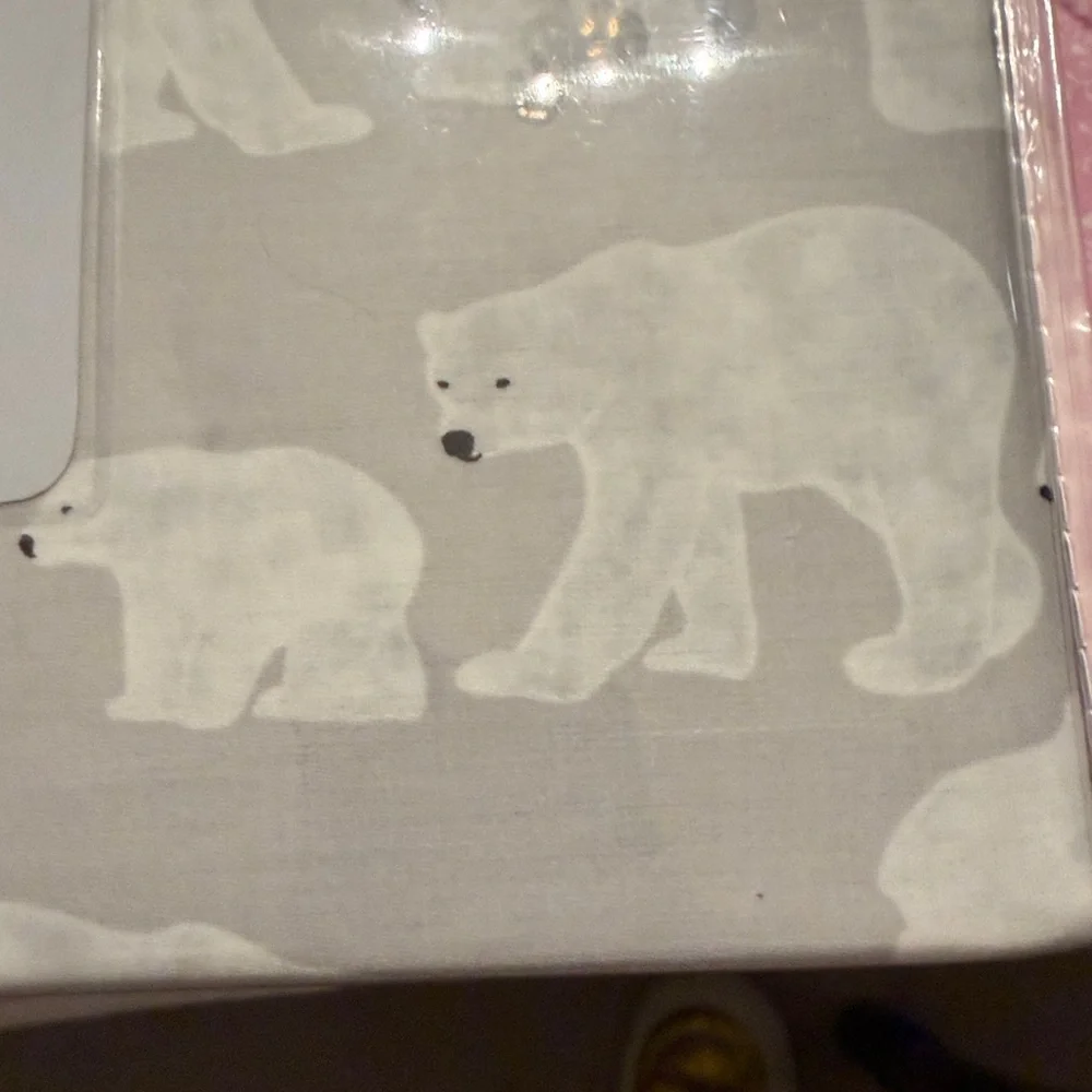 Dreamers White Polar Bear Sheet Set Full size 100%Cotton BNIP